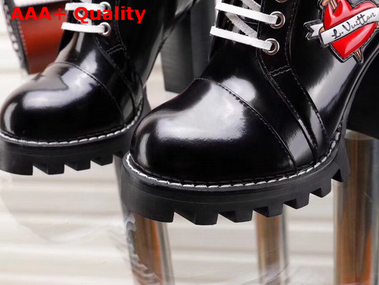 LV Black Heart Ankle Boot Replica