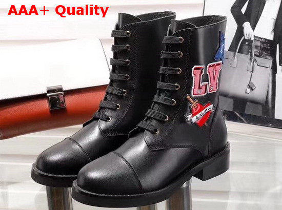 LV Black Heart Platform Desert Boot Replica