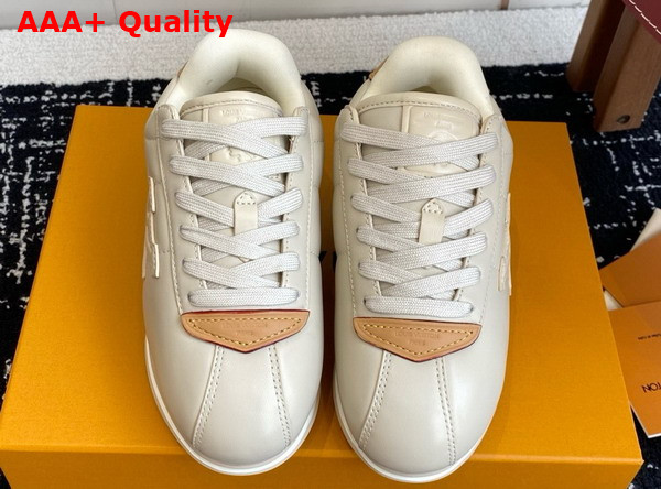 LV Buttersoft Sneaker Beige Lambskin and Plain Calf Leather 1AIKF4 Replica