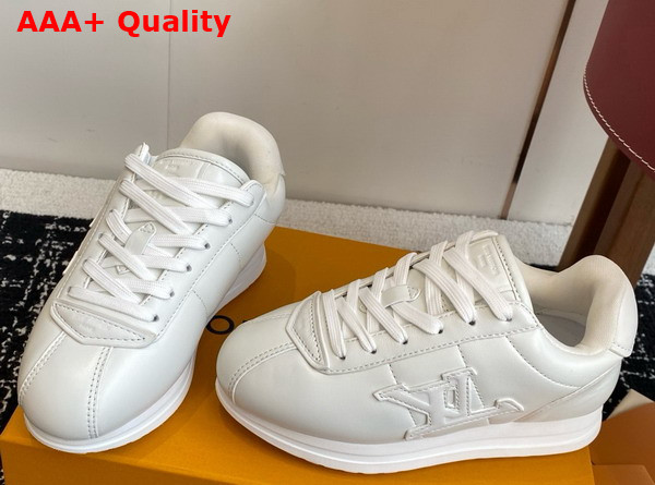 LV Buttersoft Sneaker White Lambskin and Plain Calf Leather 1AIKDJ Replica