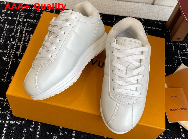 LV Buttersoft Sneaker White Lambskin and Plain Calf Leather 1AIKDJ Replica