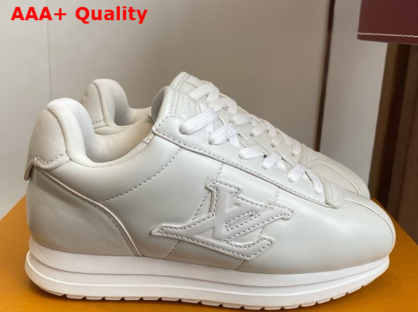 LV Buttersoft Sneaker White Lambskin and Plain Calf Leather 1AIKDJ Replica
