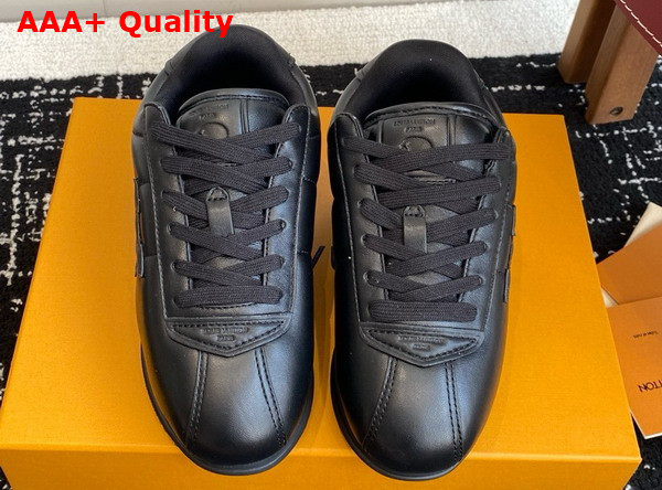 LV Buttersoft Sneaker in Black Lambskin and Plain Calf Leather 1AIKEL Replica