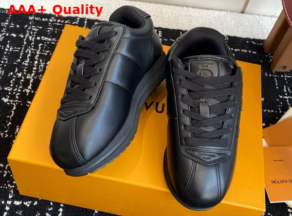 LV Buttersoft Sneaker in Black Lambskin and Plain Calf Leather 1AIKEL Replica
