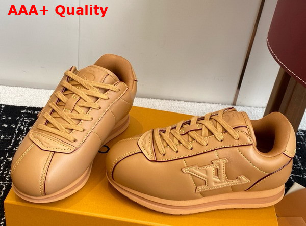 LV Buttersoft Sneaker in Cognac Lambskin and Plain Calf Leather 1AIKE2 Replica