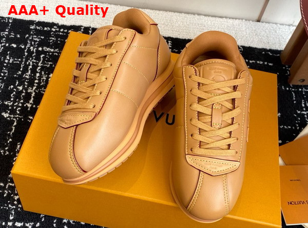 LV Buttersoft Sneaker in Cognac Lambskin and Plain Calf Leather 1AIKE2 Replica