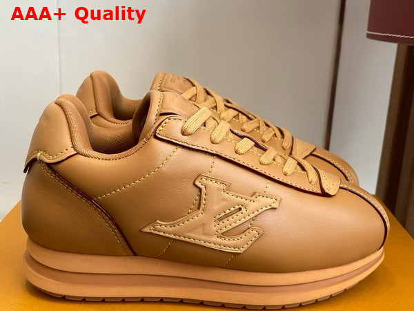 LV Buttersoft Sneaker in Cognac Lambskin and Plain Calf Leather 1AIKE2 Replica