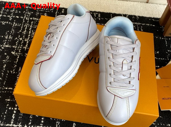 LV Buttersoft Sneaker in Light Blue Lambskin and Plain Calf Leather 1AIKGJ Replica