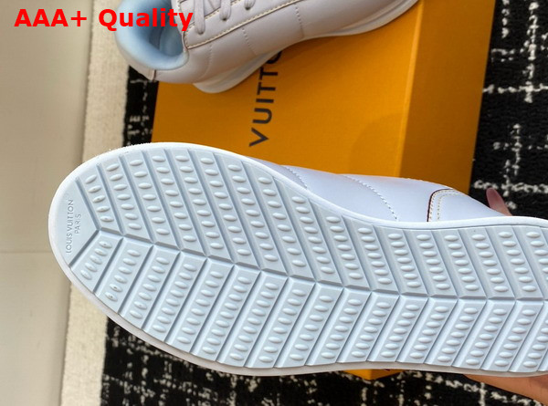 LV Buttersoft Sneaker in Light Blue Lambskin and Plain Calf Leather 1AIKGJ Replica