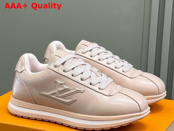 LV Buttersoft Sneaker in Light Pink Lambskin and Plain Calf Leather Replica