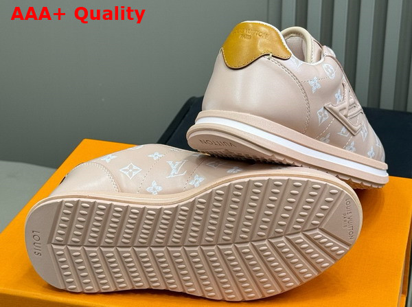 LV Buttersoft Sneaker in Light Pink Monogram Printed Lambskin and Calf Leather Replica