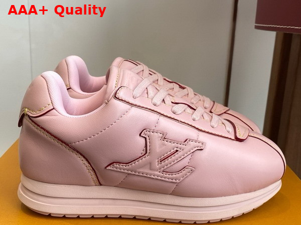 LV Buttersoft Sneaker in Pink Lambskin and Plain Calf Leather 1AIKH2 Replica