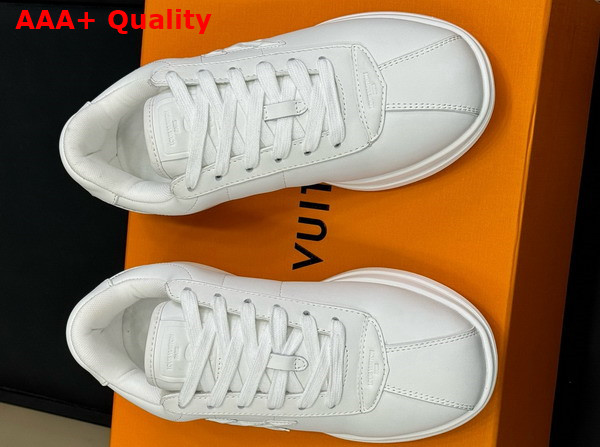 LV Buttersoft Sneaker in White Lambskin and Plain Calf Leather 1AIKDJ Replica