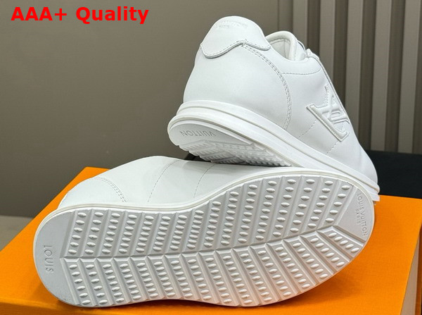 LV Buttersoft Sneaker in White Lambskin and Plain Calf Leather 1AIKDJ Replica