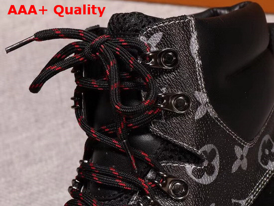 LV Canyon Trainer Boot Black Nubuck Calf Leather Replica