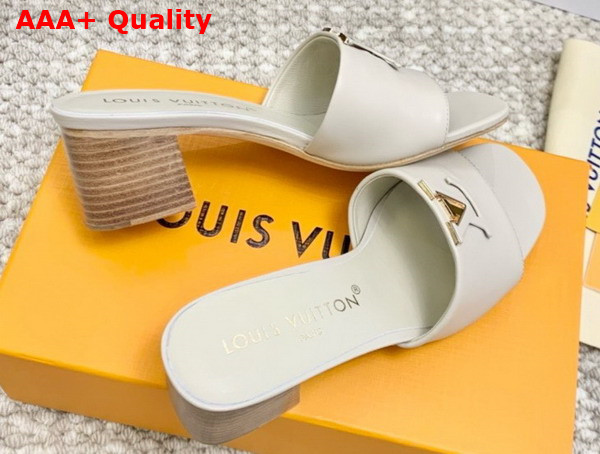 LV Capri Flat Mule in Quart Pink Calf Leather 1ACTUE Replica