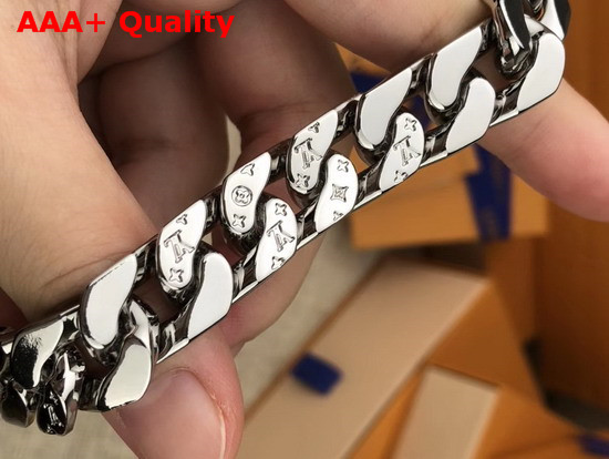 LV Chain Links Bracelet Silver Color Metal M68273 Replica