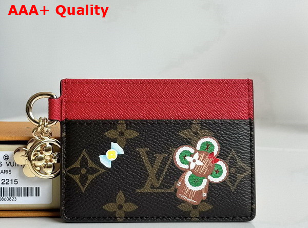 LV Charms Card Holder Monogram Candy Red from the Candy Factory Collection M12215 Replica