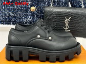 LV Checker Derby in Black Calf Leather 1ACN3P Replica