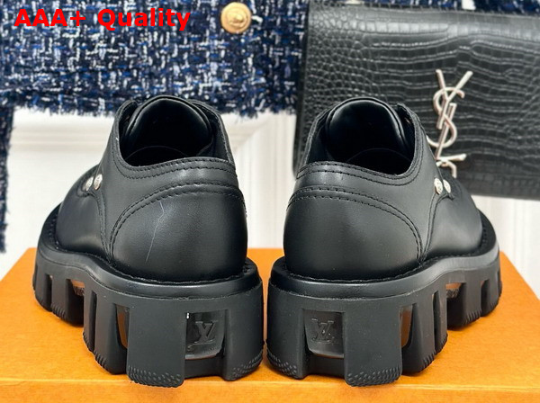 LV Checker Derby in Black Calf Leather 1ACN3P Replica