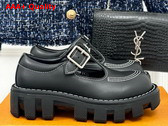 LV Checker Mary Jane in Black Calf Leather 1ACNBB Replica