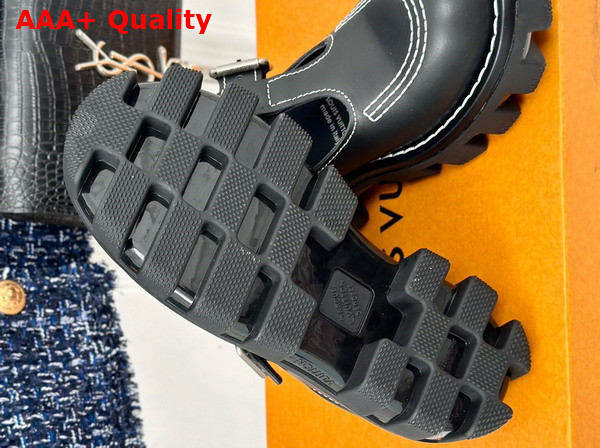 LV Checker Mary Jane in Black Calf Leather 1ACNBB Replica