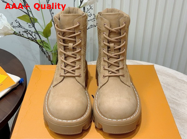 LV Checker Ranger Boot in Beige Epi Nubuck Calf Leather 1AD9TK Replica