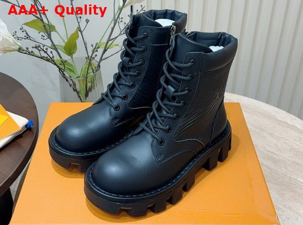 LV Checker Ranger Boot in Black Epi Glazed Calf Leather 1AD9T5 Replica