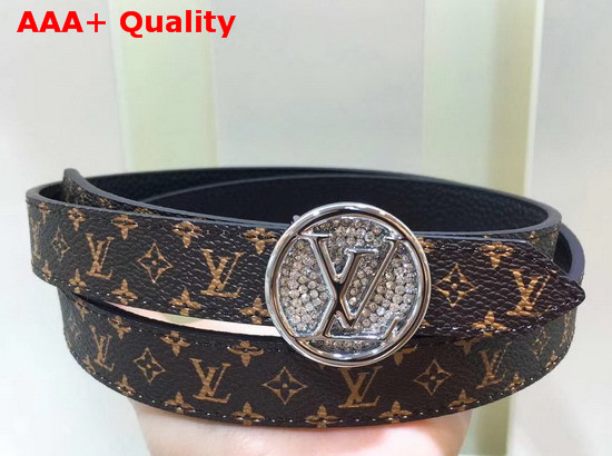 LV Circle 20mm Reversible Belt Monogram Canvas and Calf Leather Replica