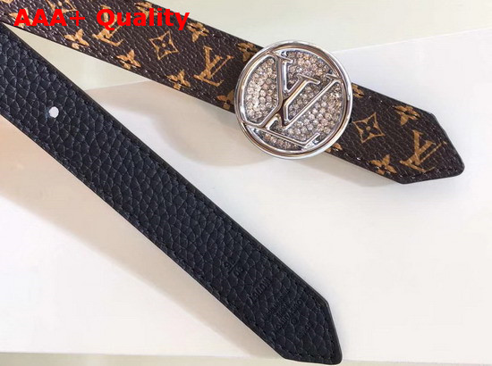 LV Circle 20mm Reversible Belt Monogram Canvas and Calf Leather Replica