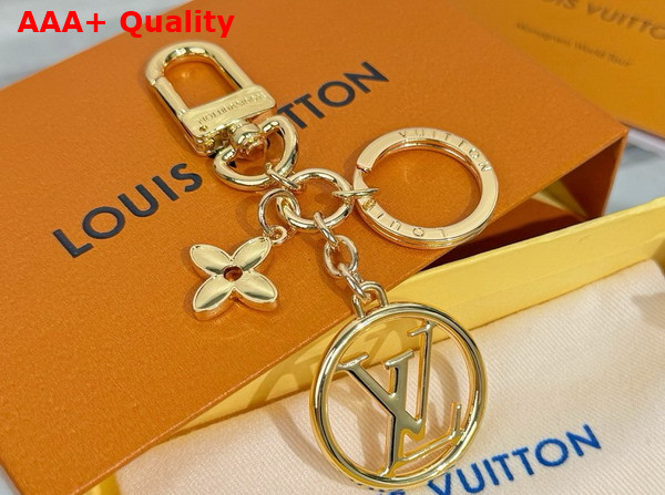 LV Circle Bag Charm Key Holder Golden Brass Finishing M01653 Replica