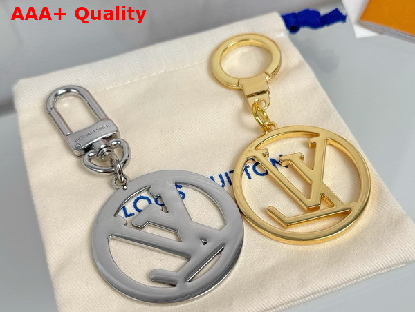 LV Circle Key Holder and Bag Charm Gold and Silver Replica