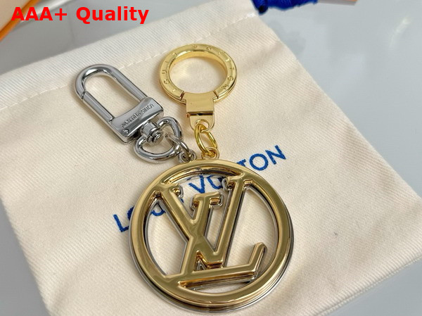 LV Circle Key Holder and Bag Charm Gold and Silver Replica