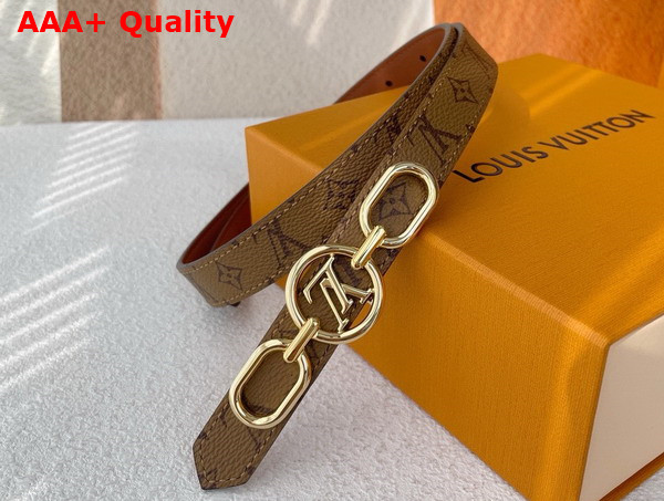LV Circle Prime 20mm Reversible Belt Monogram Canvas and Tan Leather M0547V Replica