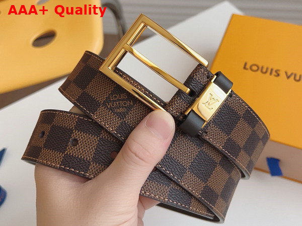 LV City Pin 35mm Belt in Damier Ebene Canvas Replica