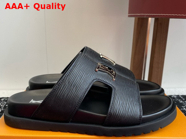 LV Citybreak Mule in Black Epi Grained Calf Leather 1ACVWZ Replica