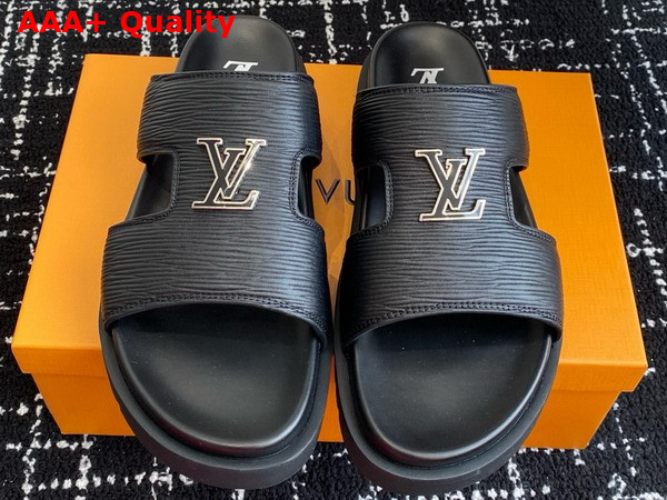 LV Citybreak Mule in Black Epi Grained Calf Leather 1ACVWZ Replica