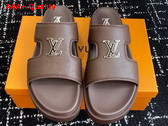 LV Citybreak Mule in Brown Epi Grained Calf Leather Replica