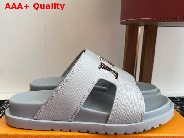 LV Citybreak Mule in Light Blue Epi Grained Calf Leather Replica
