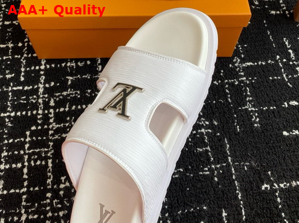 LV Citybreak Mule in White Epi Grained Calf Leather 1ACVWJ Replica
