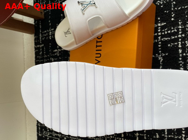 LV Citybreak Mule in White Epi Grained Calf Leather 1ACVWJ Replica