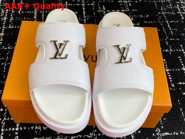 LV Citybreak Mule in White Epi Grained Calf Leather 1ACVWJ Replica