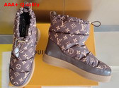 LV Cloud Ankle Boot Sneaker in Cocao Brown Monogram Nylon 1AIVG3 Replica