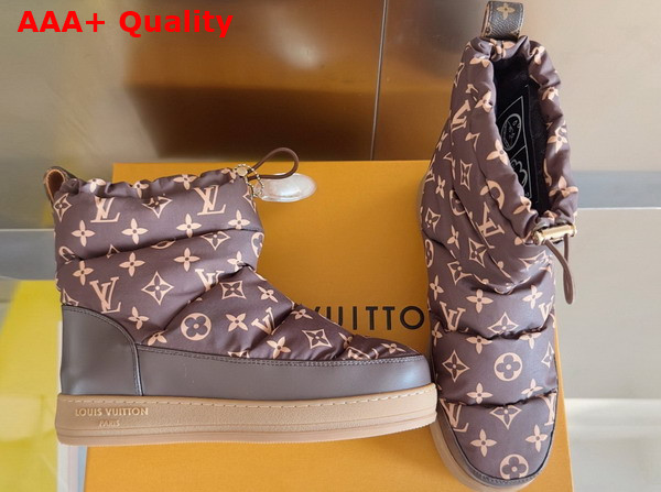 LV Cloud Ankle Boot Sneaker in Cocao Brown Monogram Nylon 1AIVG3 Replica