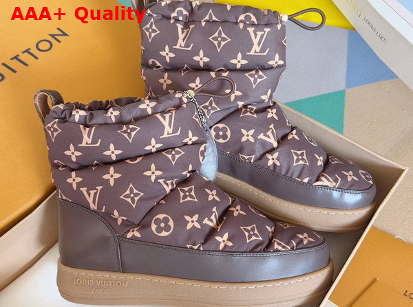 LV Cloud Ankle Boot Sneaker in Cocao Brown Monogram Nylon 1AIVG3 Replica