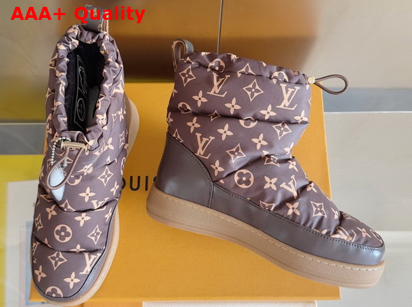 LV Cloud Ankle Boot Sneaker in Cocao Brown Monogram Nylon 1AIVG3 Replica