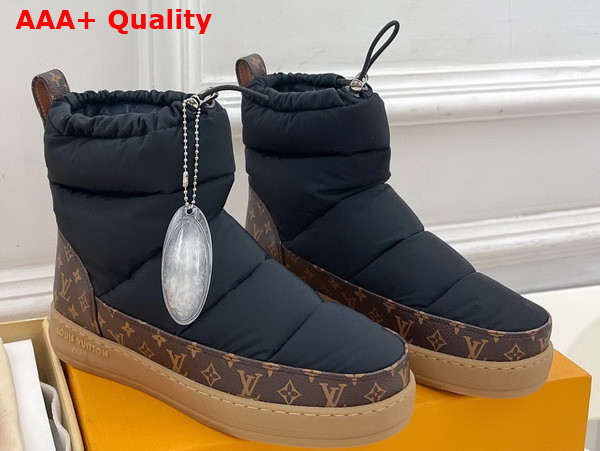 LV Cloud Ankle Boot in Black Nylon and Monogram Canvas 1ADD4Q Replica