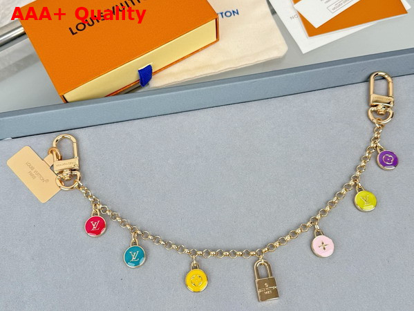 LV Confetti Chain Bag Charm in Gold Toned Metal M03459 Replica