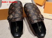 LV Cosy Flat Comfort Clog in Cacao Brown Patent Monogram Canvas 1AAW6I Replica