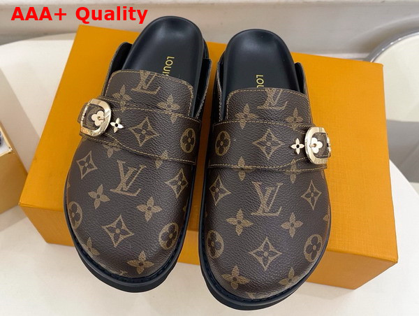 LV Cosy Flat Comfort Clog in Monogram Canvas Replica